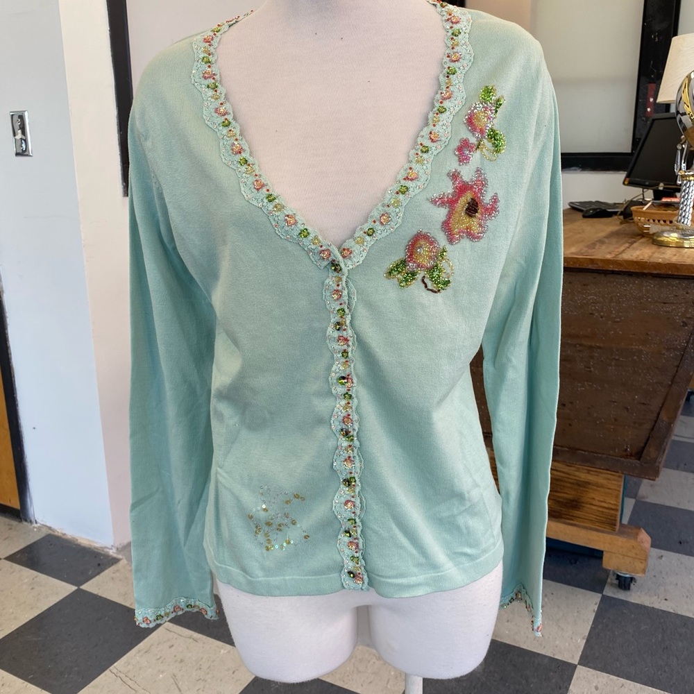 Charlotte Tarantola Beaded Cardigan